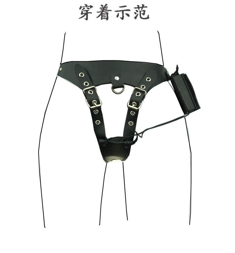 女同成人性玩具用品黑色电击贞操裤阴蒂刺激女用自慰器调情皮裤