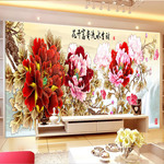 2024新款5d钻石画满钻现代客厅贴钻大幅点钻雀之恋孔雀十字绣