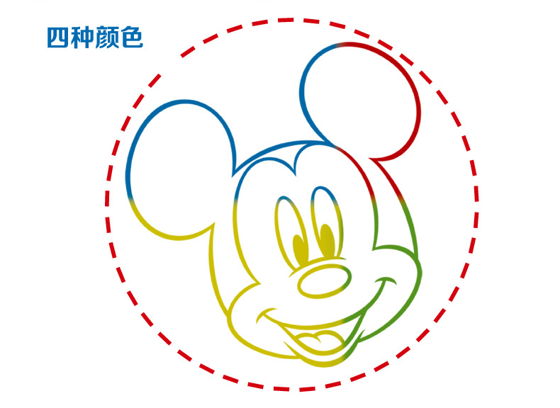 正版迪士尼画板儿童磁性小黑板宝宝写字板幼儿彩色画板