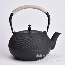 生铁壶 1.8l 日本茶具批发 老武士铁壶 日本茶壶 颗粒铁壶
