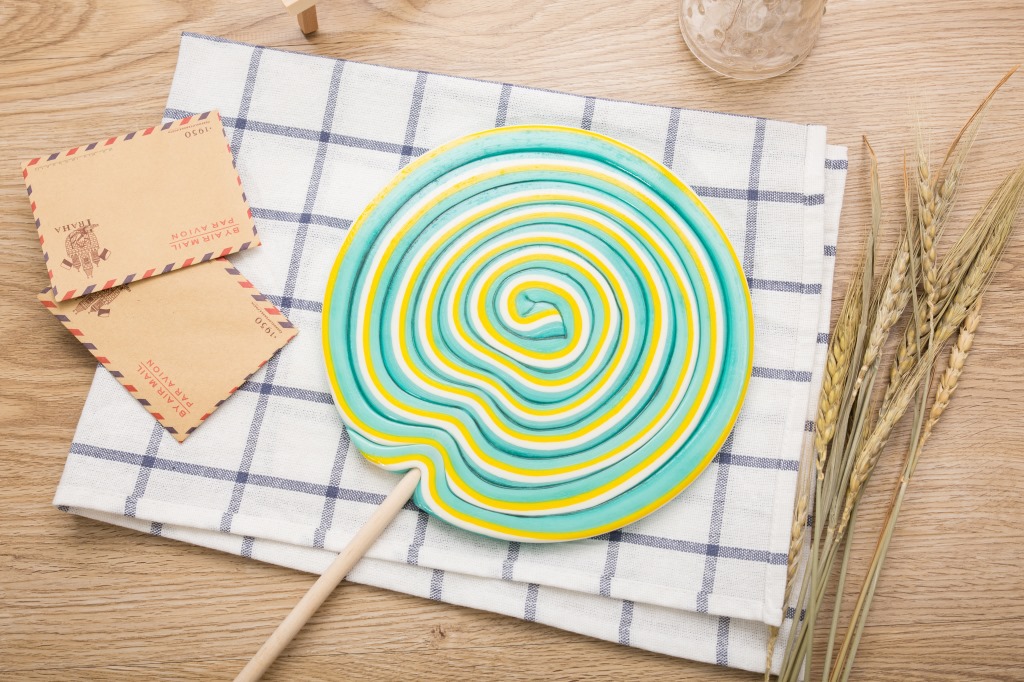 乐尔康 波板糖 七彩特大 超级棒棒糖 超大 500g 直径.