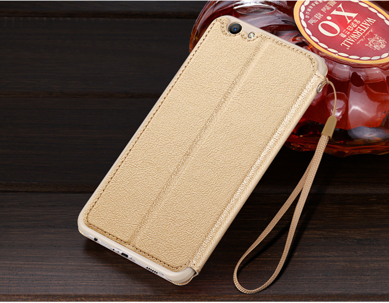 oppo手机套oppo r9s手机壳oppo r9s手机保护套开窗防摔皮套手机壳