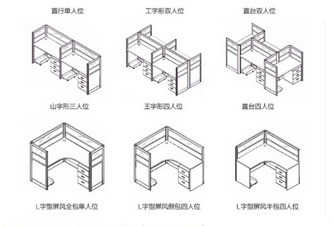 佛山厂家批发办公家具 屏风隔断办公桌 职