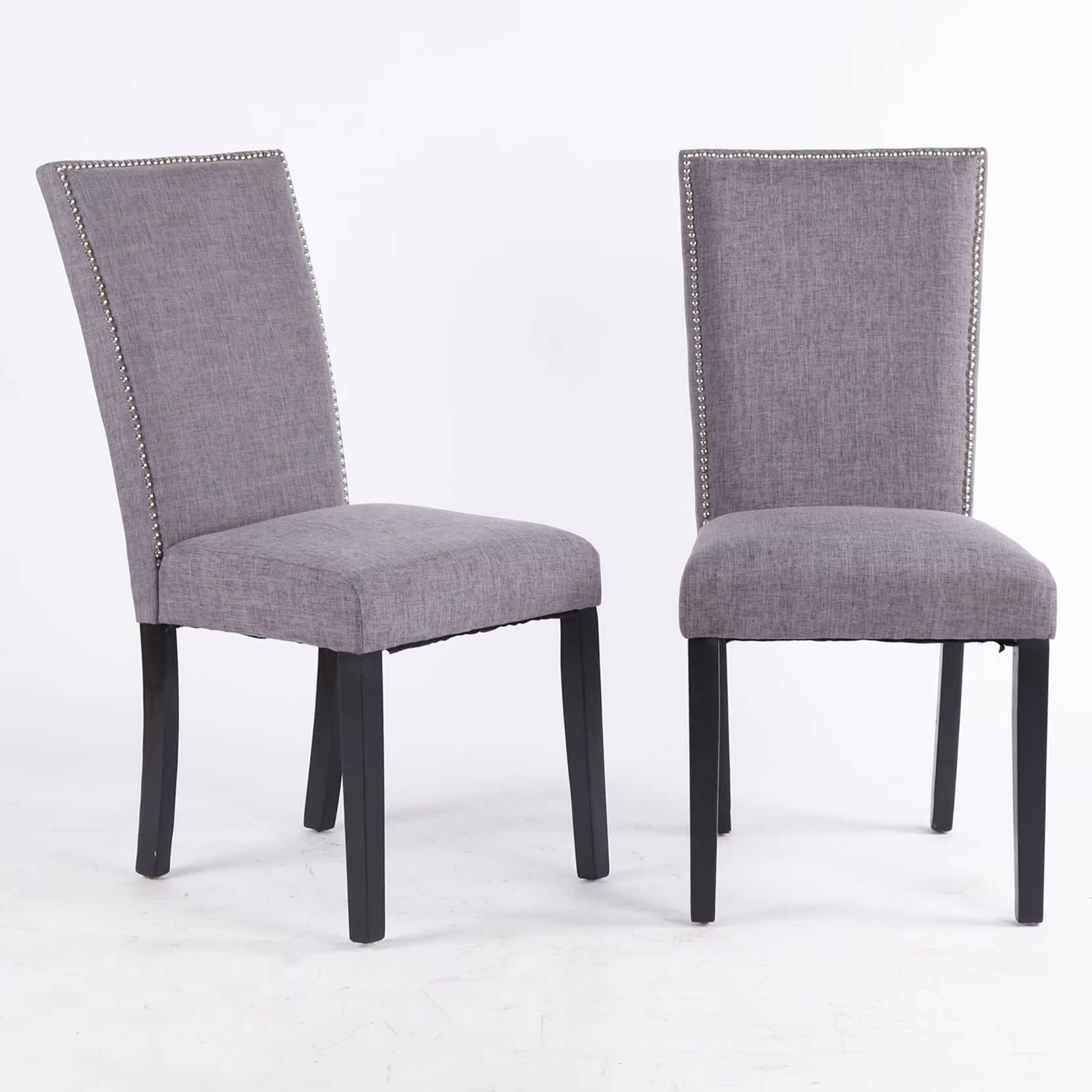 友博银钉时尚餐椅酒店椅宾馆客房毛麻椅接待椅安吉椅盟