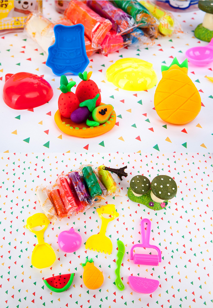 真彩24色橡皮泥正品彩泥玩具超轻粘土安全