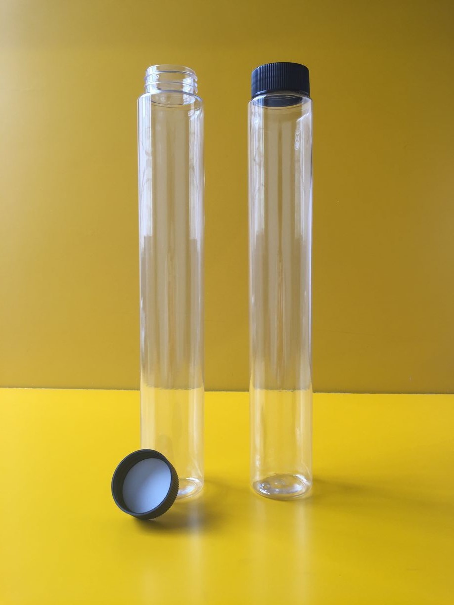 36口380ml透明瓶pet 加高细长塑料瓶 直筒罐子 塑料瓶厂家