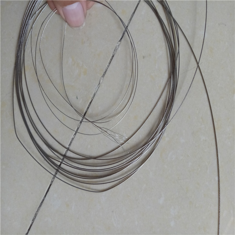 304不锈钢超细钢丝线多股钢丝线彩色包胶钢丝绳040506mm