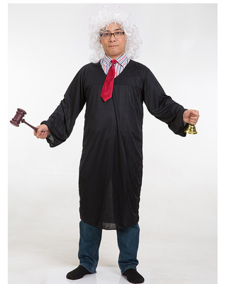 化妆舞会表演服装成人法官服装成人法官袍法官衣服律师服装