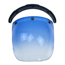 摩托车头盔专用镜片日本TTCO哈雷头盔改装镜片抗UV时尚安全泡泡镜