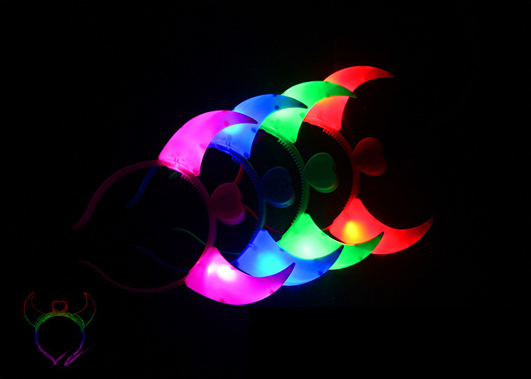 Luminous Horn Flash Horn Korean Style Horn Concert Party Props Night Market Stall Supply Factory Wholesale