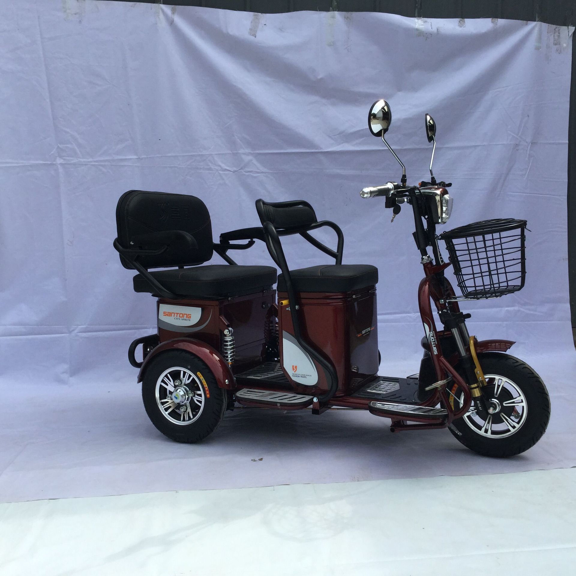 三同 新款小蜻蜓电动三轮车 厂家直销 颜色多多 老年代步.