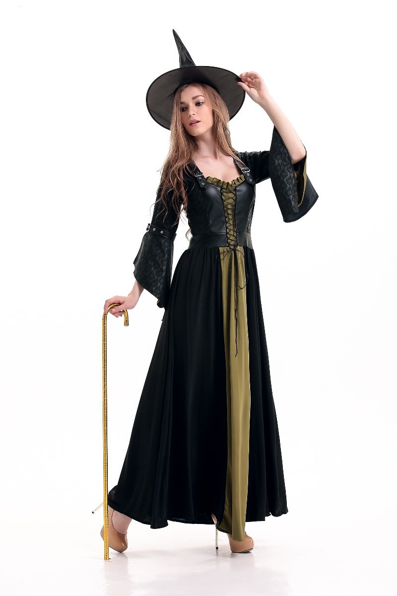 7024# 万圣节女巫装 巫婆装 舞台角色扮演制服 化妆舞会表演服饰