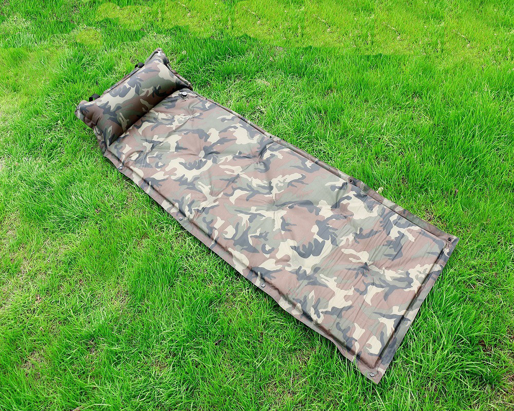 厂家供应 迷彩自动充气垫 户外露营帐篷垫-防潮垫,地席,野餐垫