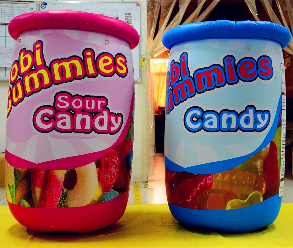 生产定制 环保pvc可定制充气广告瓶子 加印logo 广告气模