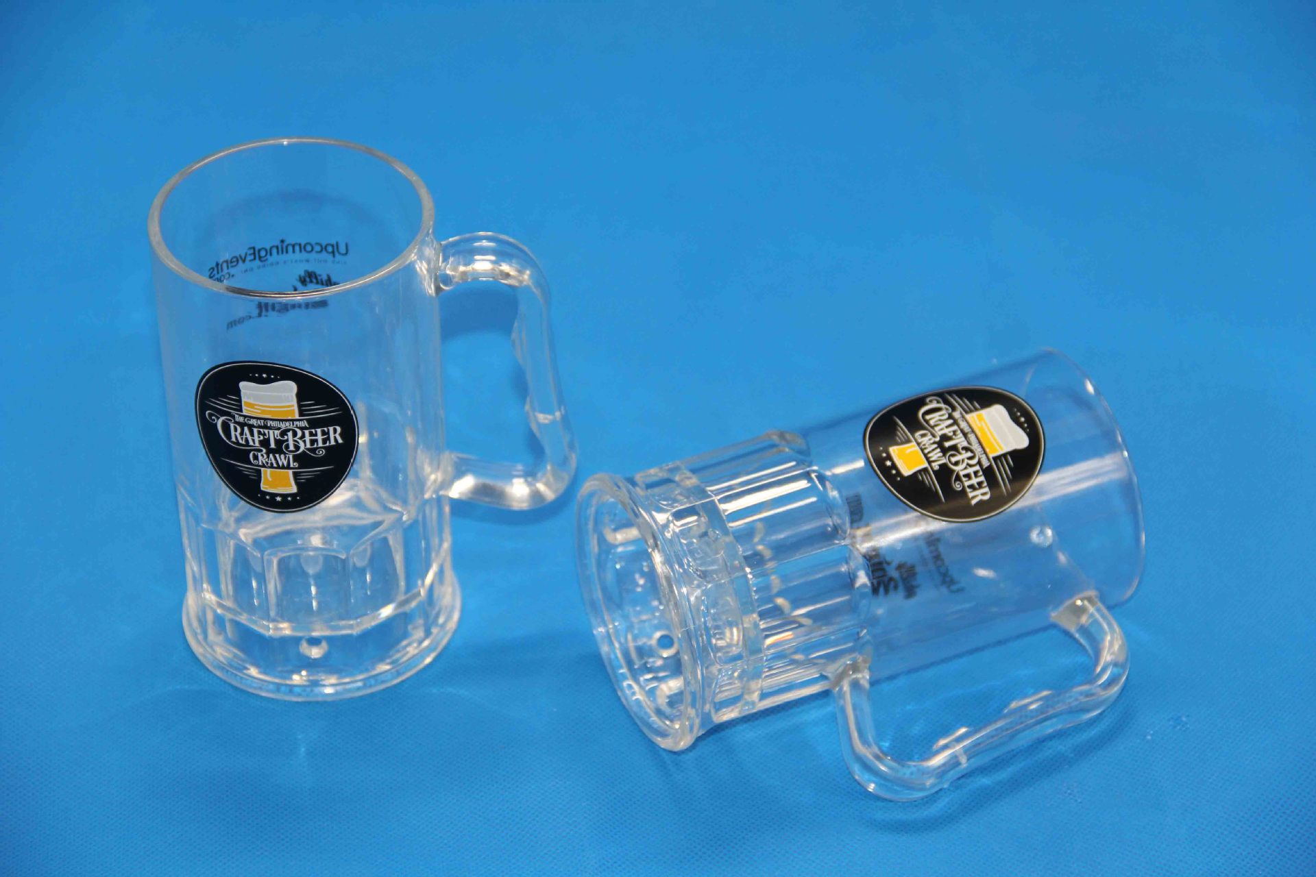 300ml塑料扎啤杯 环保食品级as材质啤酒杯
