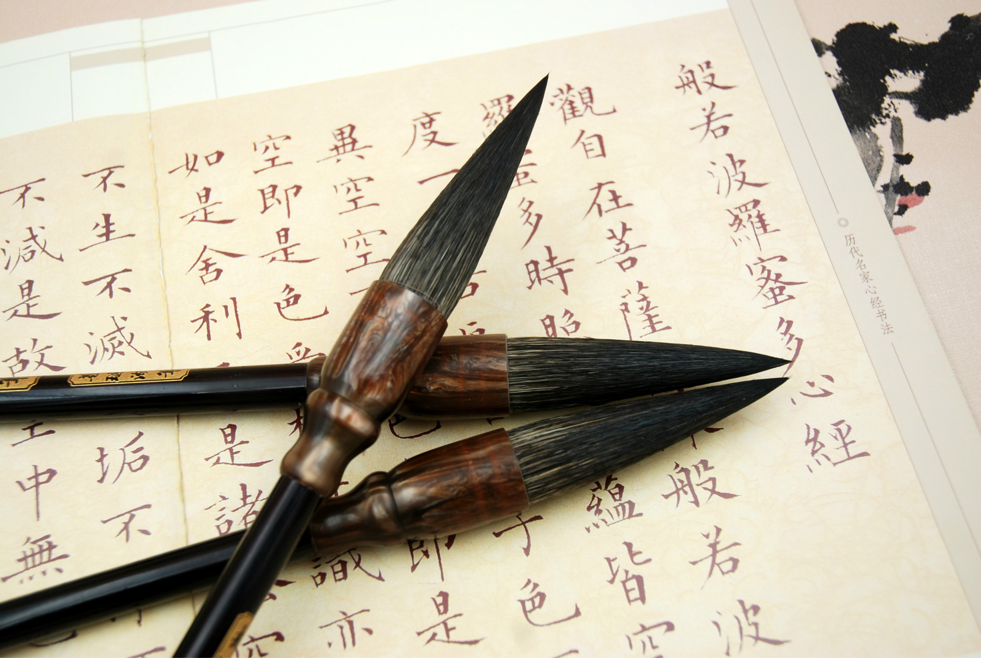 厂家批发毛笔 熊毫提斗毛笔 神来之笔国画书法创作毛笔