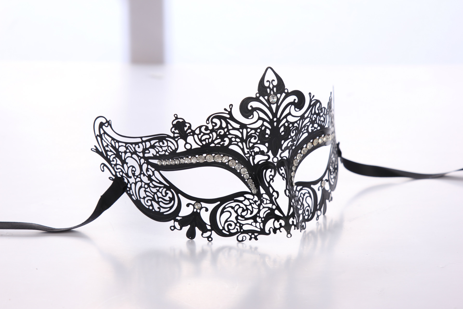 金属雅观镶钻面具舞会化妆面具道具公主半脸面具男女铁艺面具