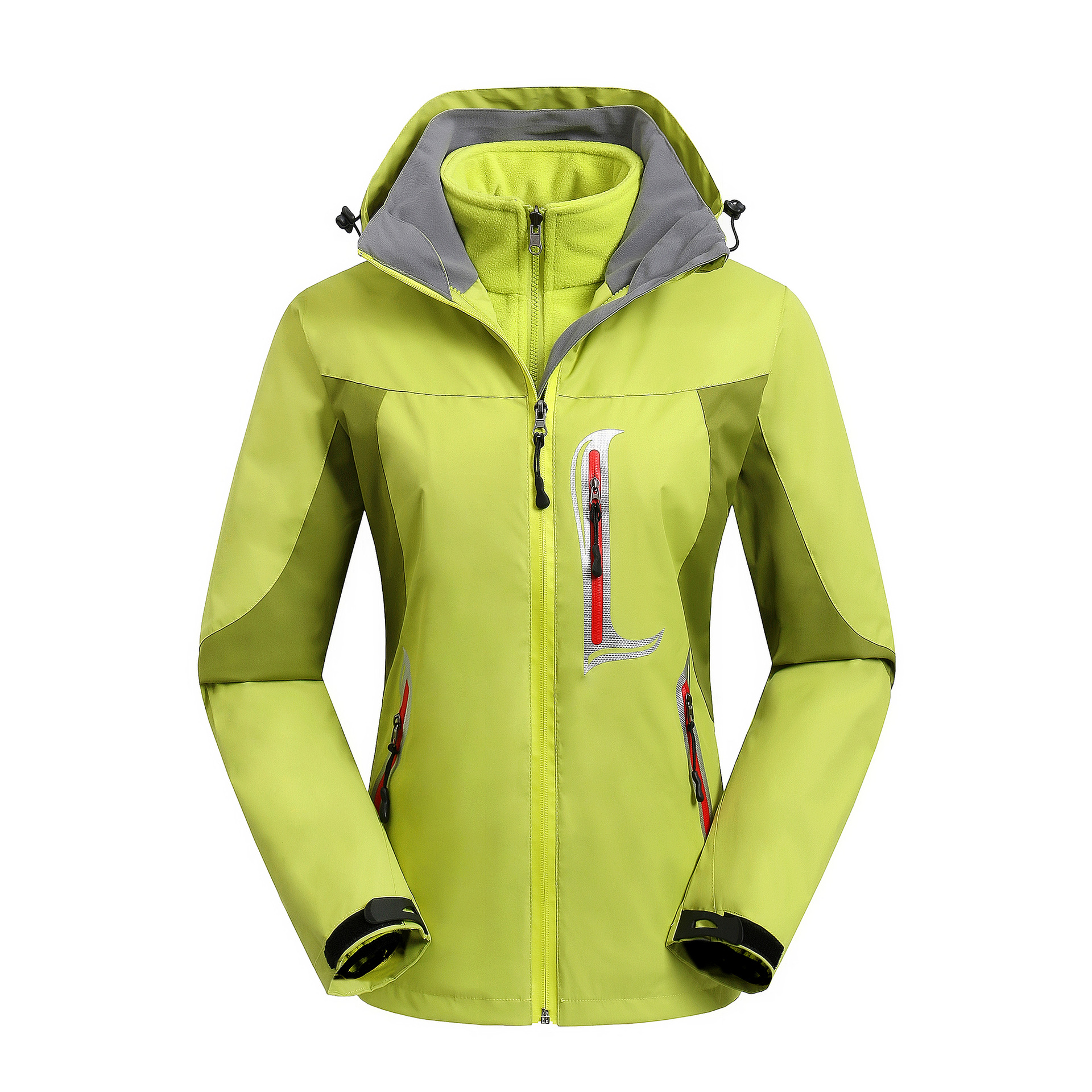 批发定做户外服装男女款冲锋衣 防水保暖两件套登山服工作服