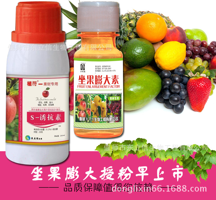 坐果膨大剂果树氯吡脲坐果灵膨大素苹果桃梨猕猴桃树葡萄用