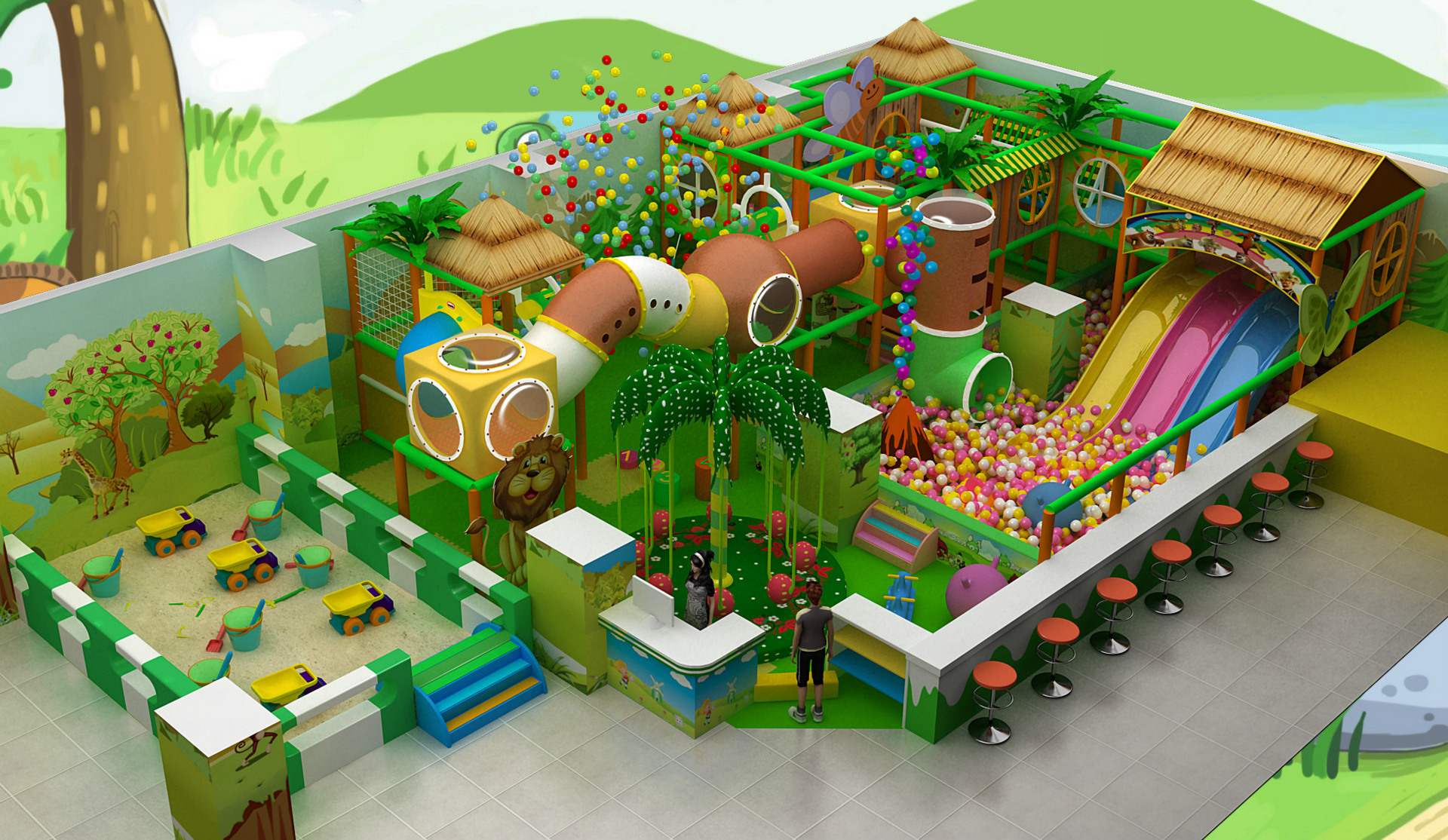 儿童乐园超市淘气堡商场淘气堡大型淘气堡厂家