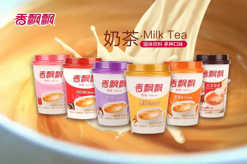 香飘飘奶茶巧克力味80g 杯装奶茶冷藏风味佳冲饮椰果奶茶固体饮料