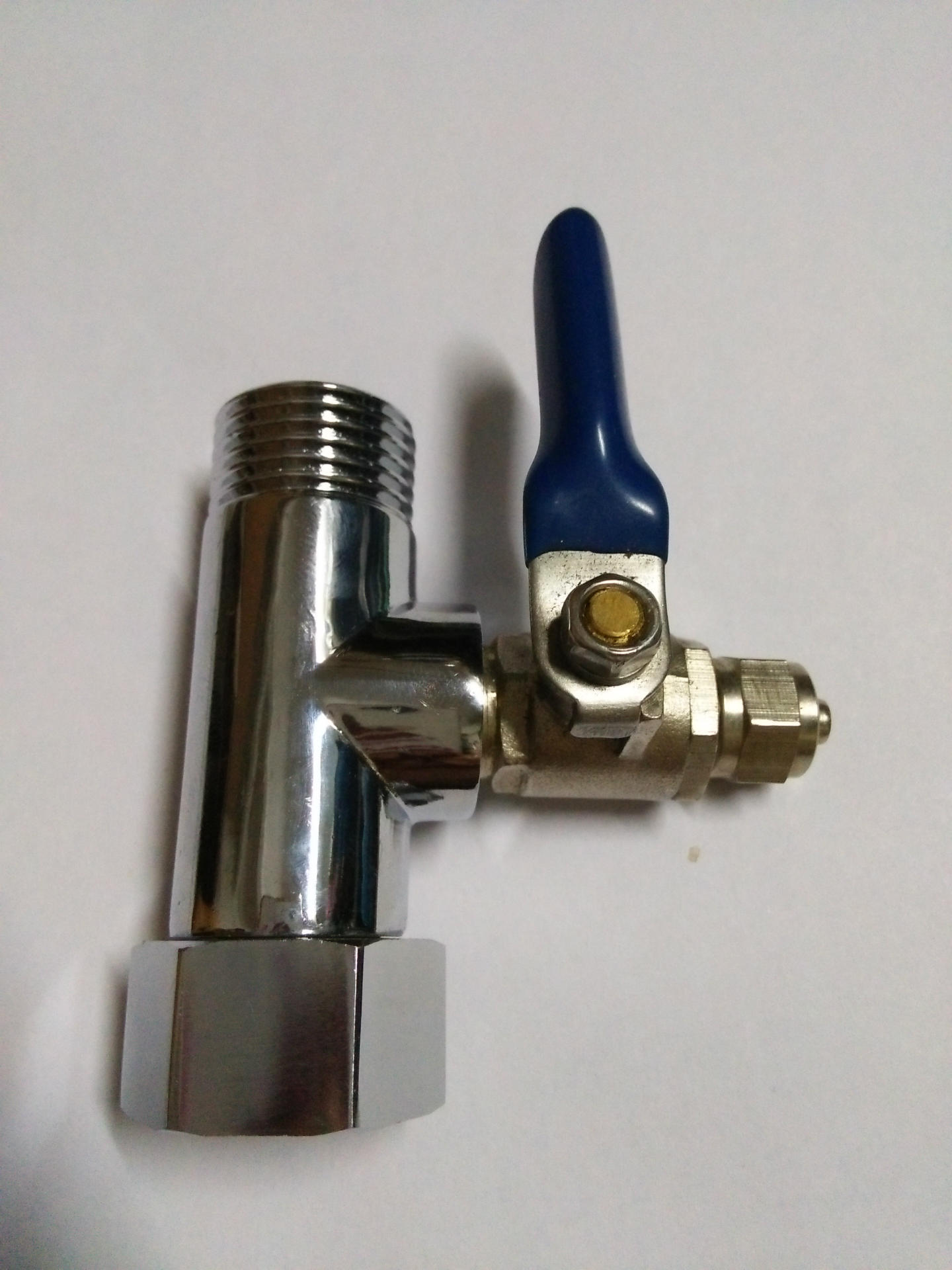 加厚带活接铜直饮净水器进水三通快接头4分转2分水龙头净水机配件