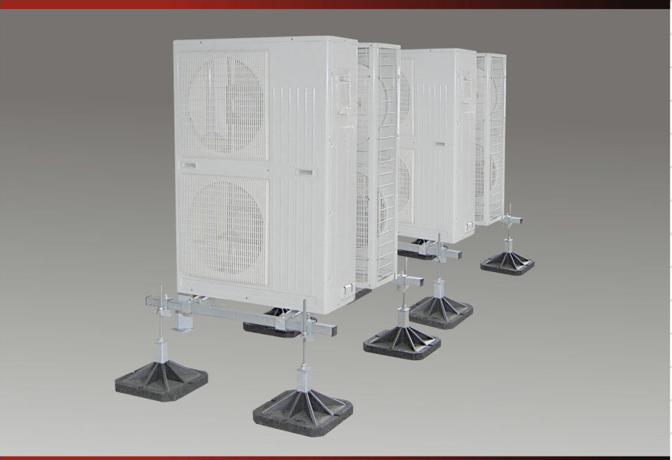 空调外机支架批发 橡胶空调落地支架 橡胶大脚支架定制厂家