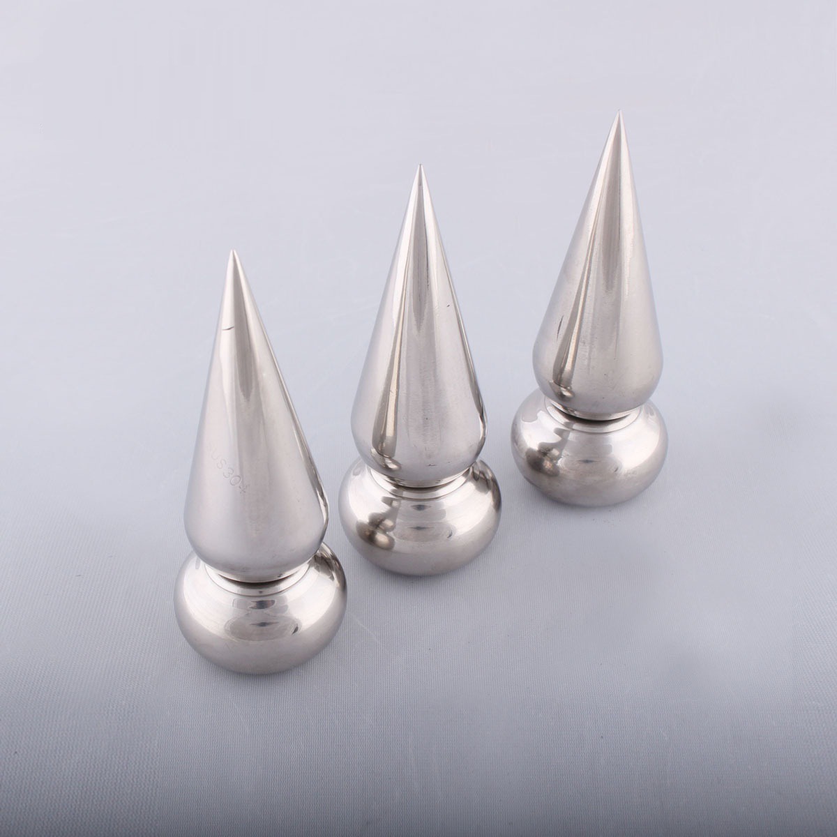 304# 19/22/25 不锈钢圆锥枪头 庭院围墙 护栏配件尖顶防攀爬