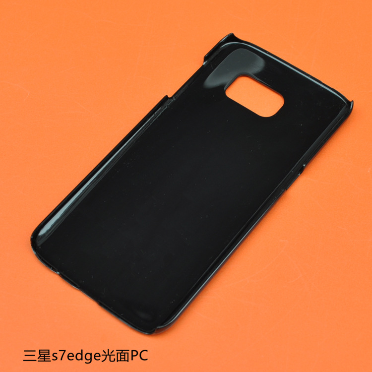 手机保护套-三星s7edge单底光面pc手机壳皮套