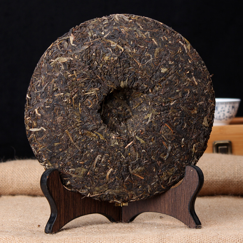 普洱茶生茶 中茶2007年金丝贡饼 云南七子饼 357克 纯干仓 正品