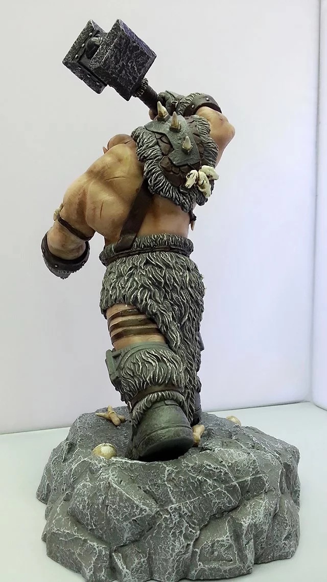 魔兽世界 orgrim兽人领袖 大版 奥格瑞姆·毁灭之锤 雕像模型手办