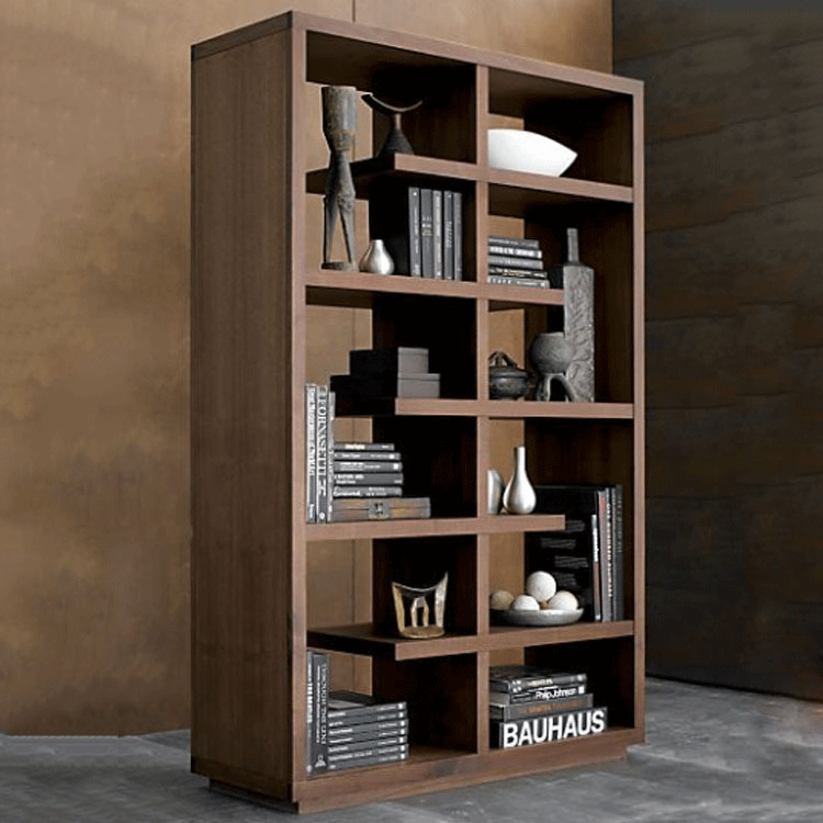 创意松实木置物柜子 落地展示书柜复古做旧客厅陈列展示柜批发