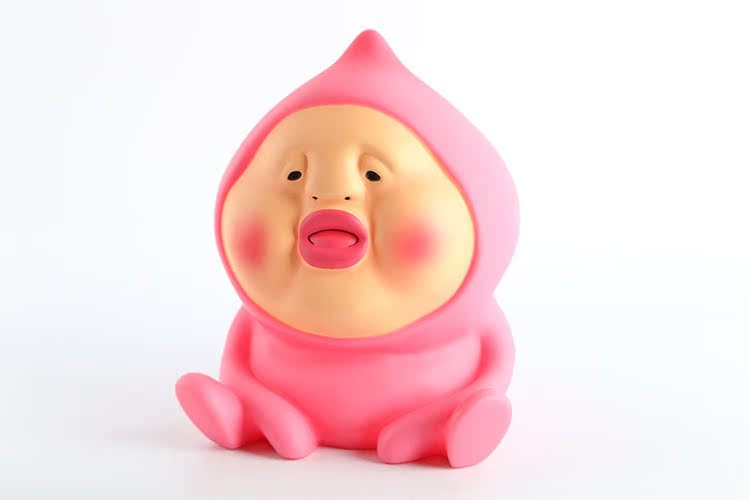 日本kobito-dukan农场精灵こびとづかん桃子君屁桃储钱罐摆件23cm