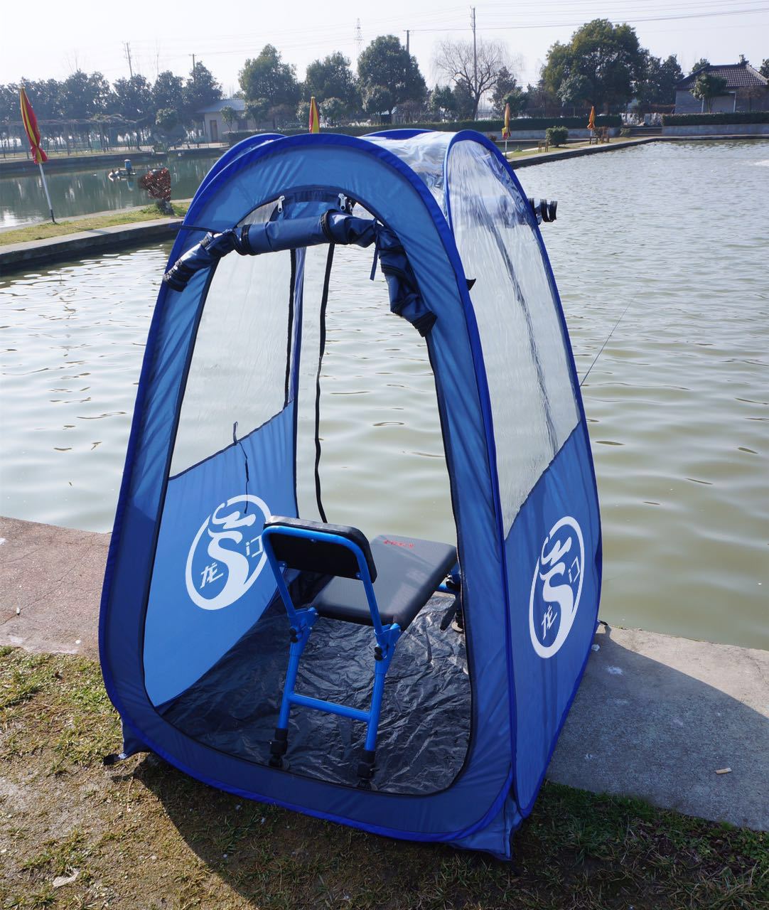 龙门渔具户外钓鱼垂钓小帐篷防雨防雪防风冬天钓鱼必需品钓箱钓椅