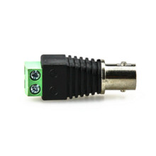 BNC母绿色端子 免焊电源转接头 Q9监控母座 BNC接线端子转端子