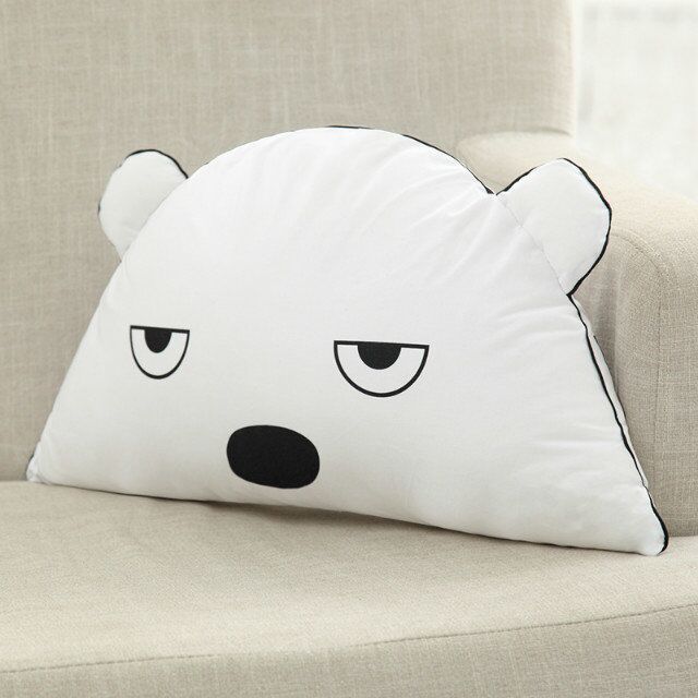 ins款 萌鸭韩国儿童房婴儿床宝宝小鸭子半圆靠枕抱枕头腰枕可拆洗