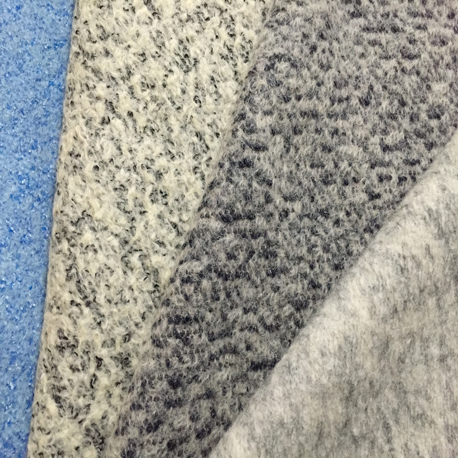 呢绒毛涤粗纺针织面料粗针毛料