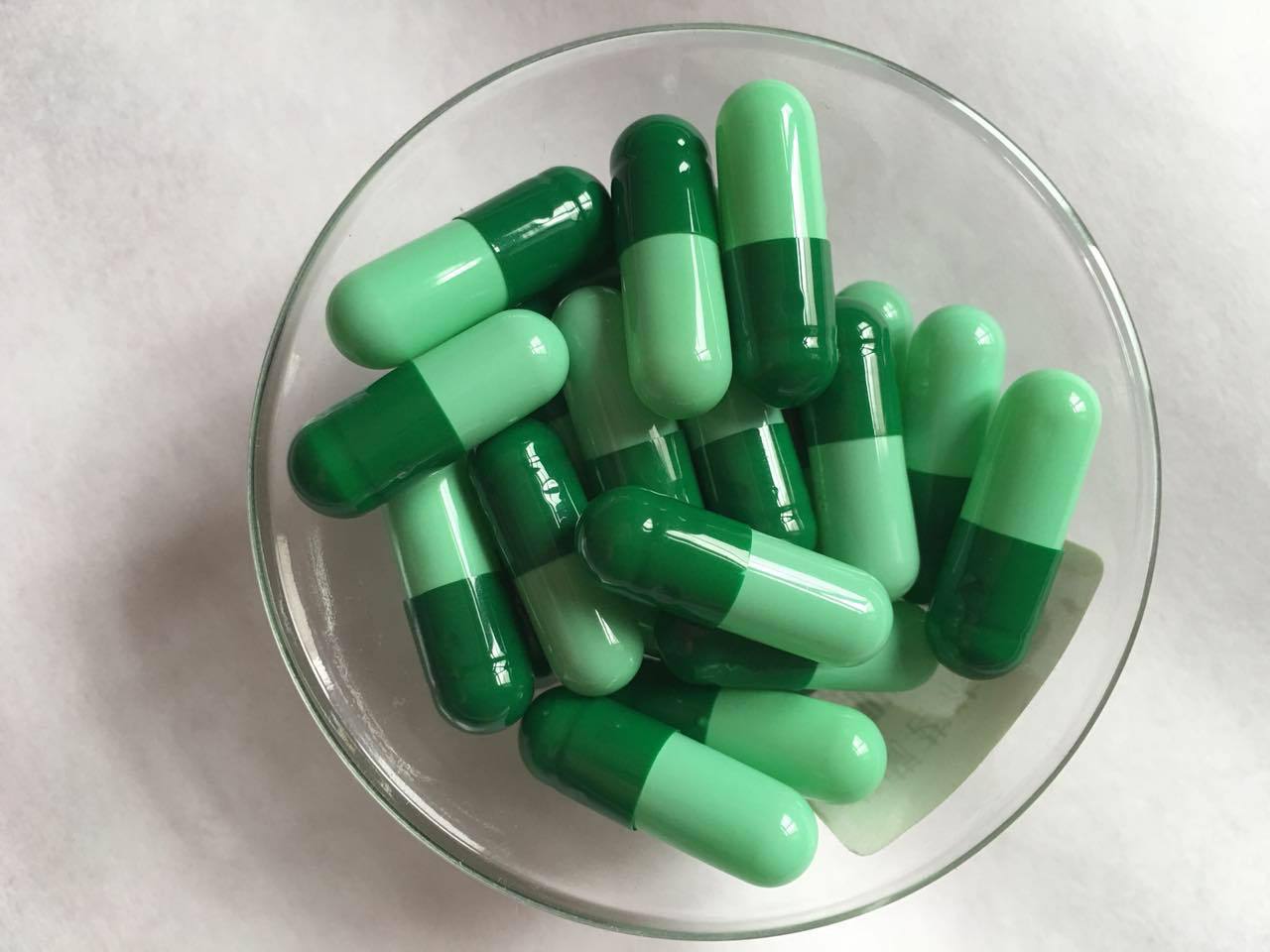 0深浅绿空心胶囊厂家销售明胶空心胶囊0深浅绿