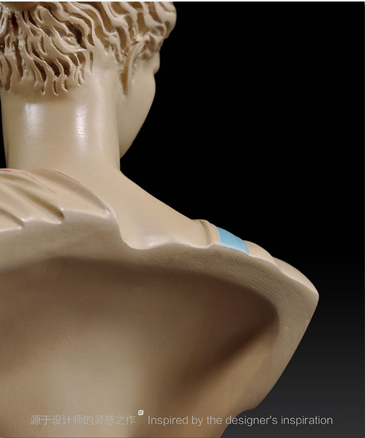 安娜半胸像摆设欧式家居软装饰品办公室书房摆件结婚礼物工艺品