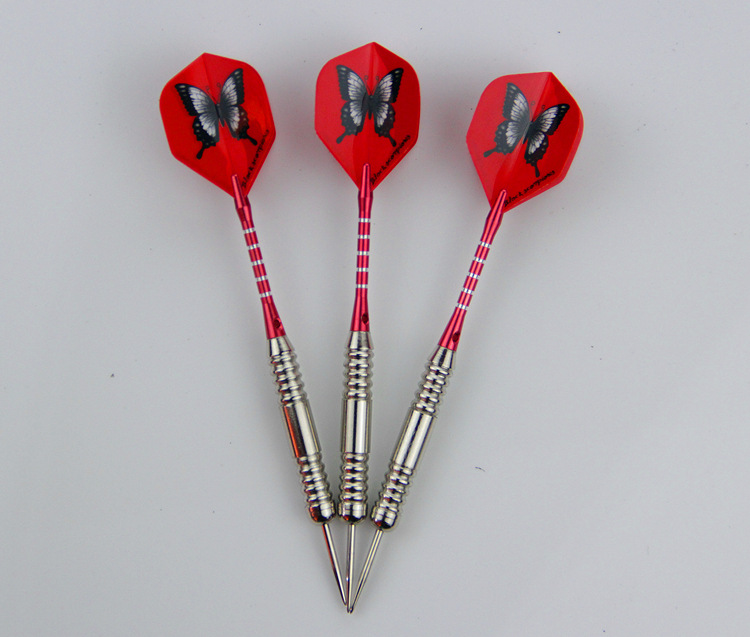 飞腾耐斯针式飞镖 红色划五线铝杆 红色蝴蝶 盒装款式 热卖