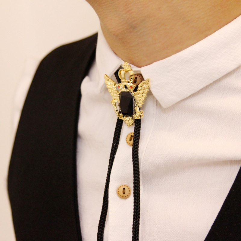 欧美新款潮男士宝石波洛领带 独家首发bolo tie 复古领绳个性领带