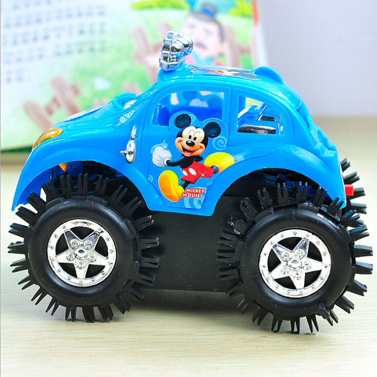 跑江湖地摊儿童玩具批发 厂家直销电动翻斗车迷你翻转特技小汽车