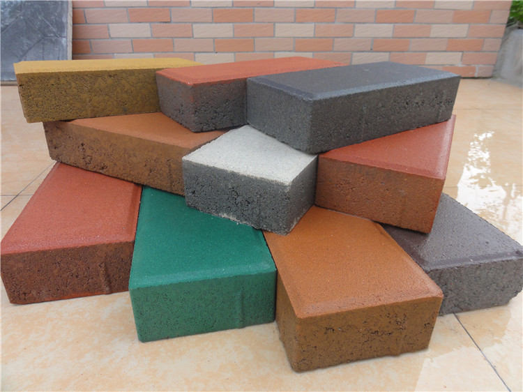 红色透水砖室外环保砖 人行道铺路地面砖 广州厂家直销生态路面砖