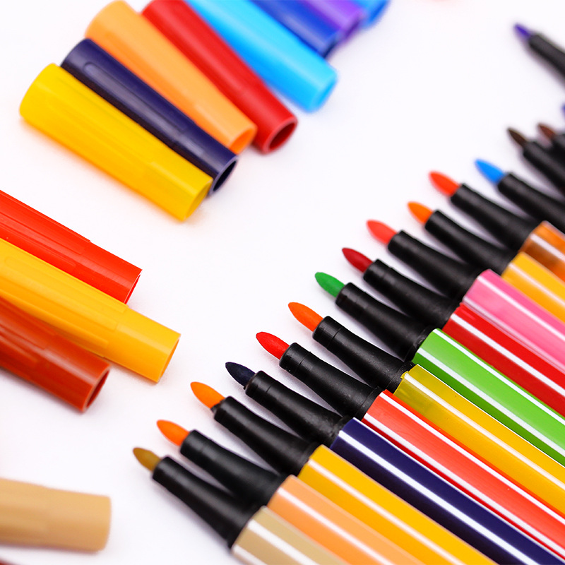 【融优小商品】奶爸造型水彩笔套装无毒绘画彩色笔宝宝画笔儿童文具