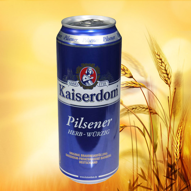 德国进口啤酒kaiserdom凯撒比尔森黄啤酒500ml灌小麦啤酒
