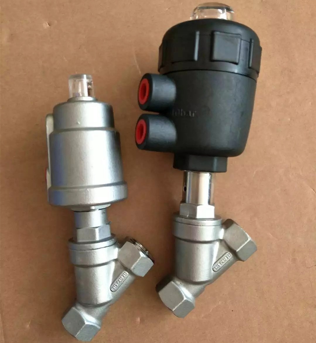 带限位开关不锈钢角座阀 气动角座阀 蒸汽角座阀