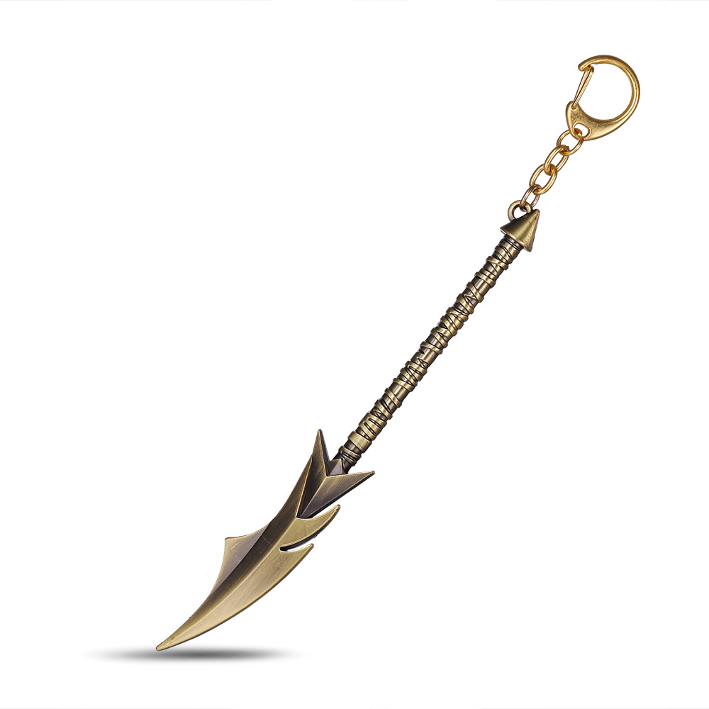 lol 英雄联盟 战争之王 潘森 屠龙勇士皮肤 武器钥匙扣挂件 15cm