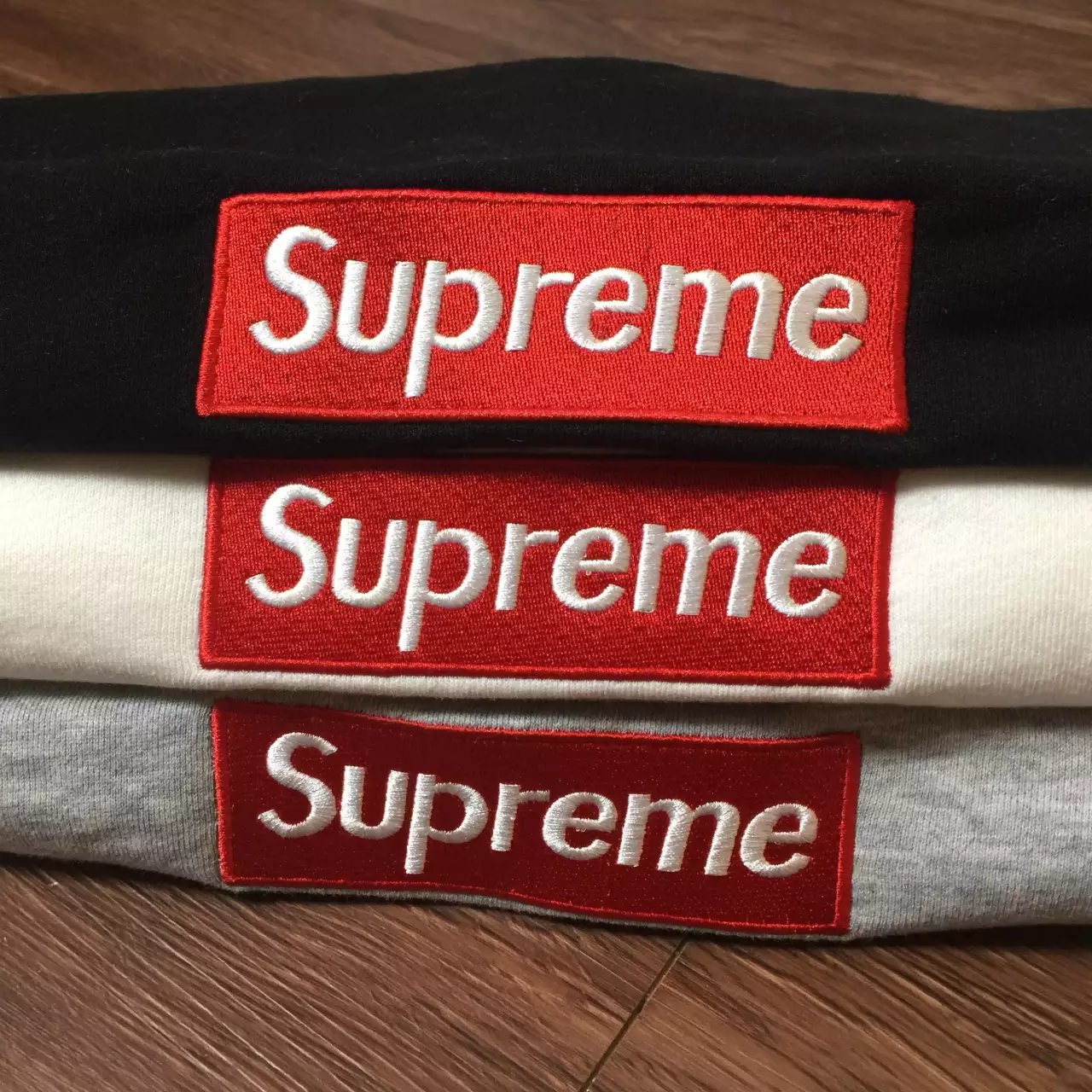 supreme 刺绣box 套头卫衣 毛圈内料 黑白灰三色 标全 潮牌代发