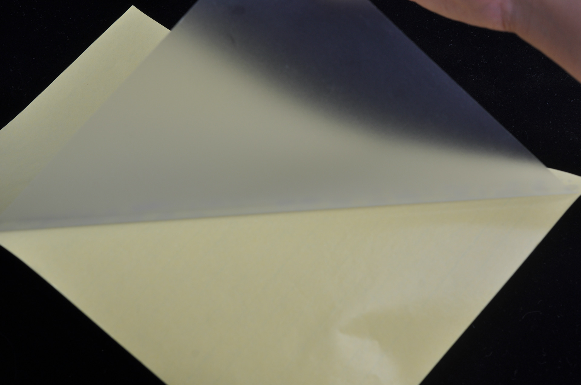 生产供应 黄底纸冷裱膜 kactux哑膜 透明pvc保护膜