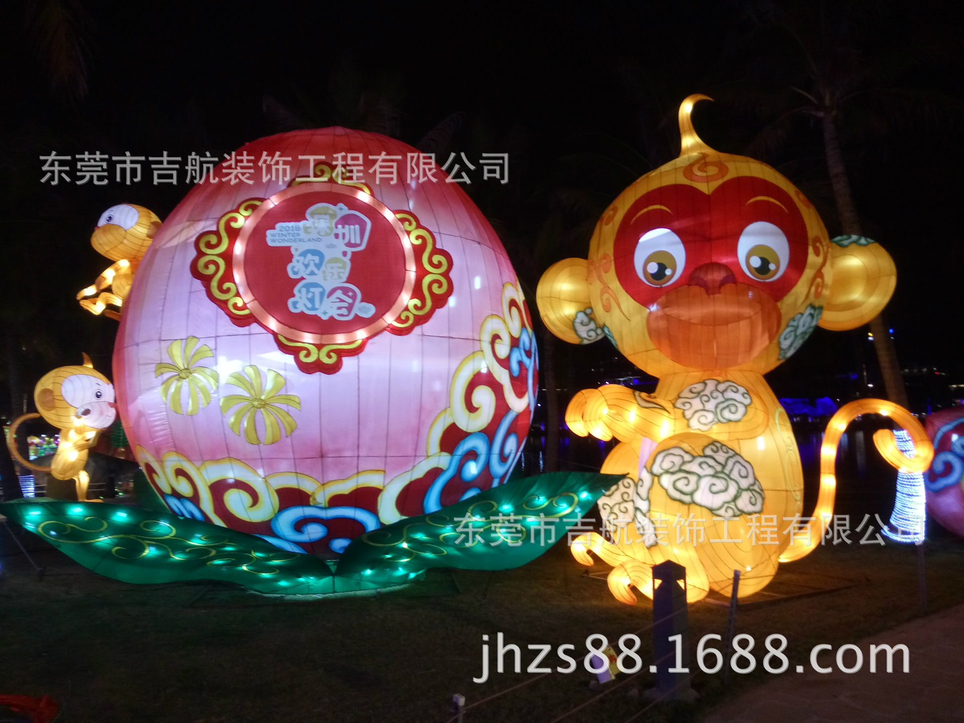 厂家直销春节节庆花灯鼠样式花灯金鸡样式彩灯10年研发包送安装